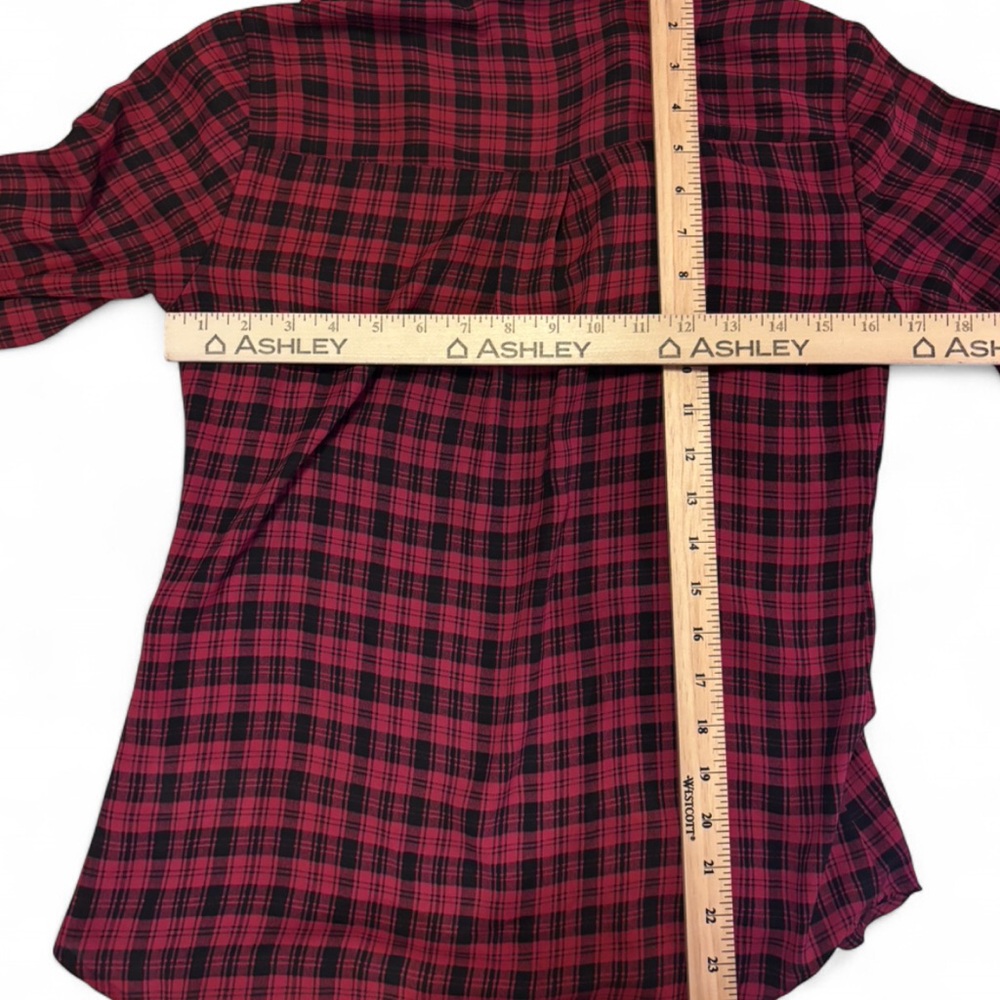 Express Portofino Slim Plaid Button-Down Shirt – XS Slim - Picture 7 of 9